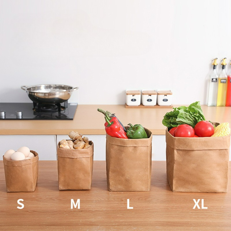 Reusable Produce Bag - Sacs en papier kraft lavables, sacs