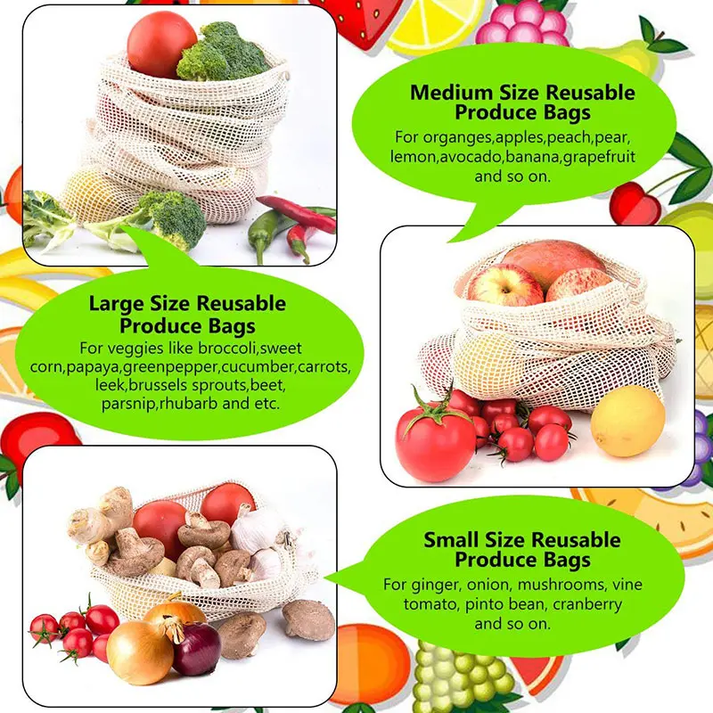 Ensemble de sacs réutilisables - Reusable Produce Bag avis et prix