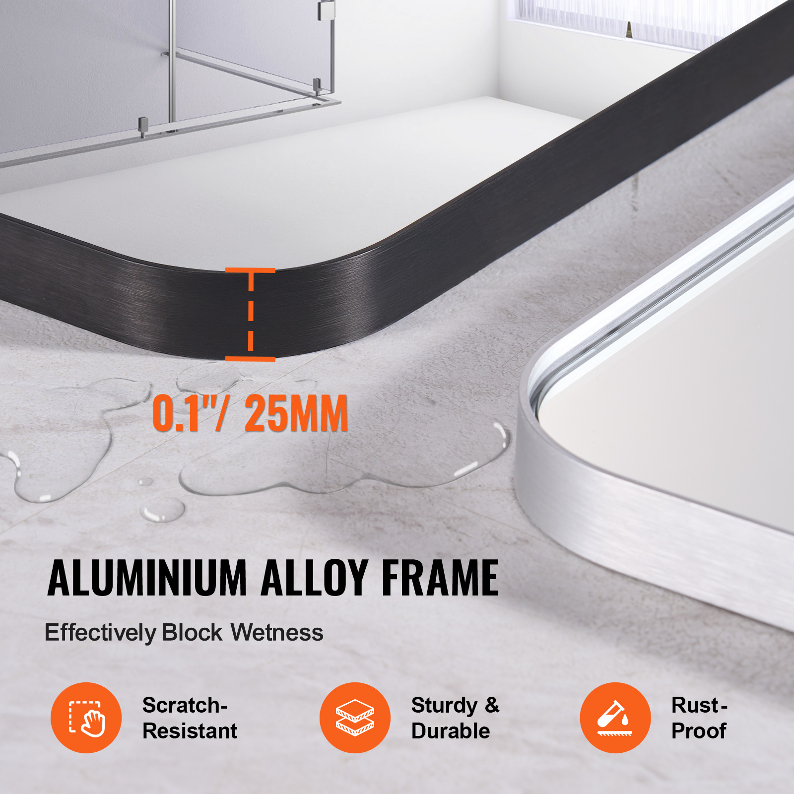 VEVOR Miroir Mural 91,5x182,8x - Sustainable Living Walla Walla avis et prix