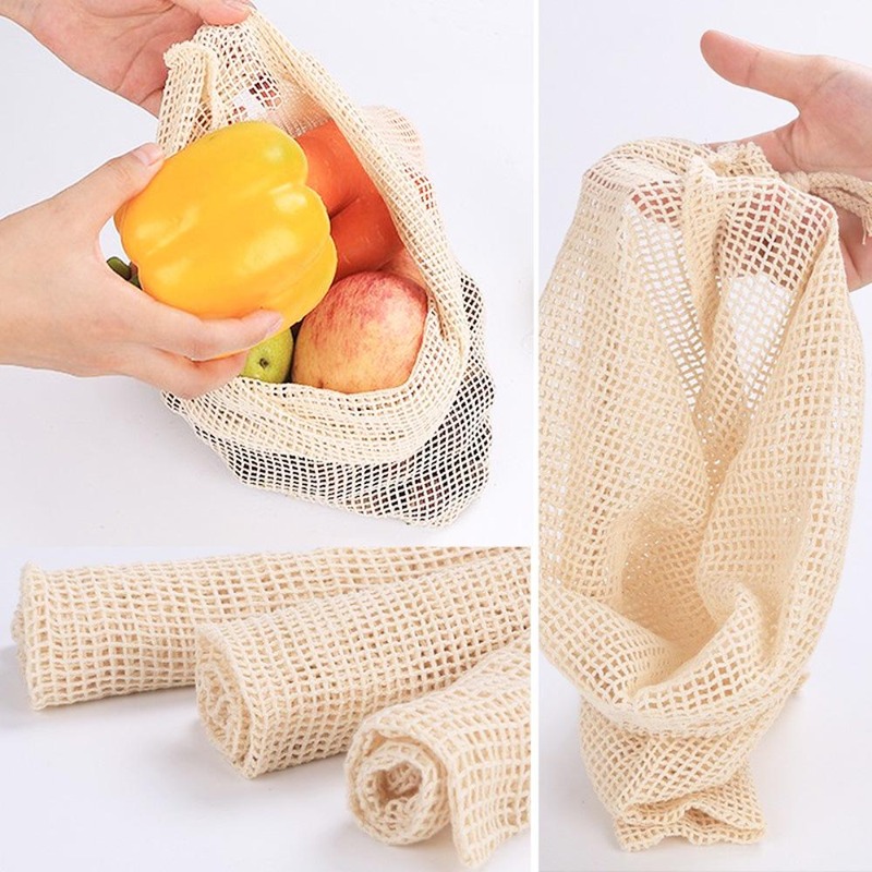 Lot de 3 sacs en coton maillé  - Reusable Produce Bag avis et prix