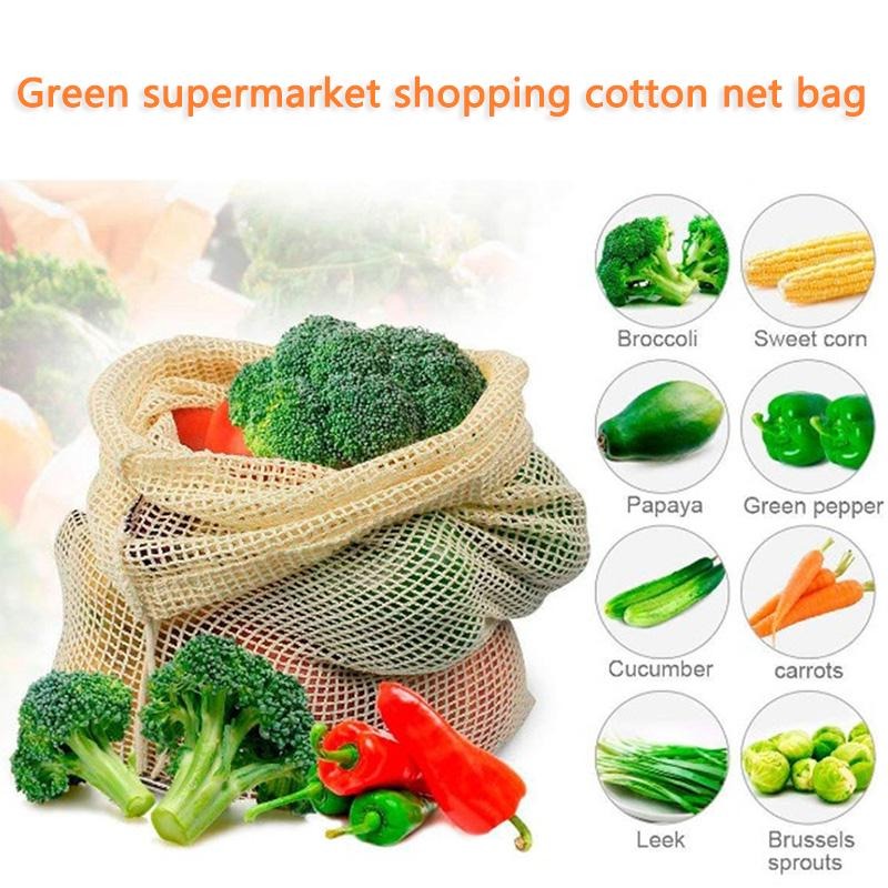 Lot de 3 sacs en coton maillé  - Reusable Produce Bag avis et prix